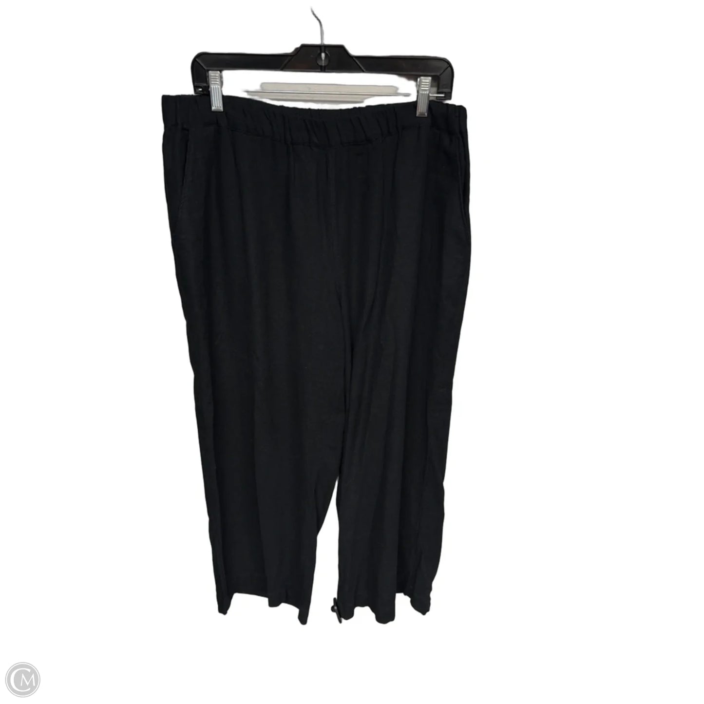 Pants Linen By Caslon In Black, Size: L