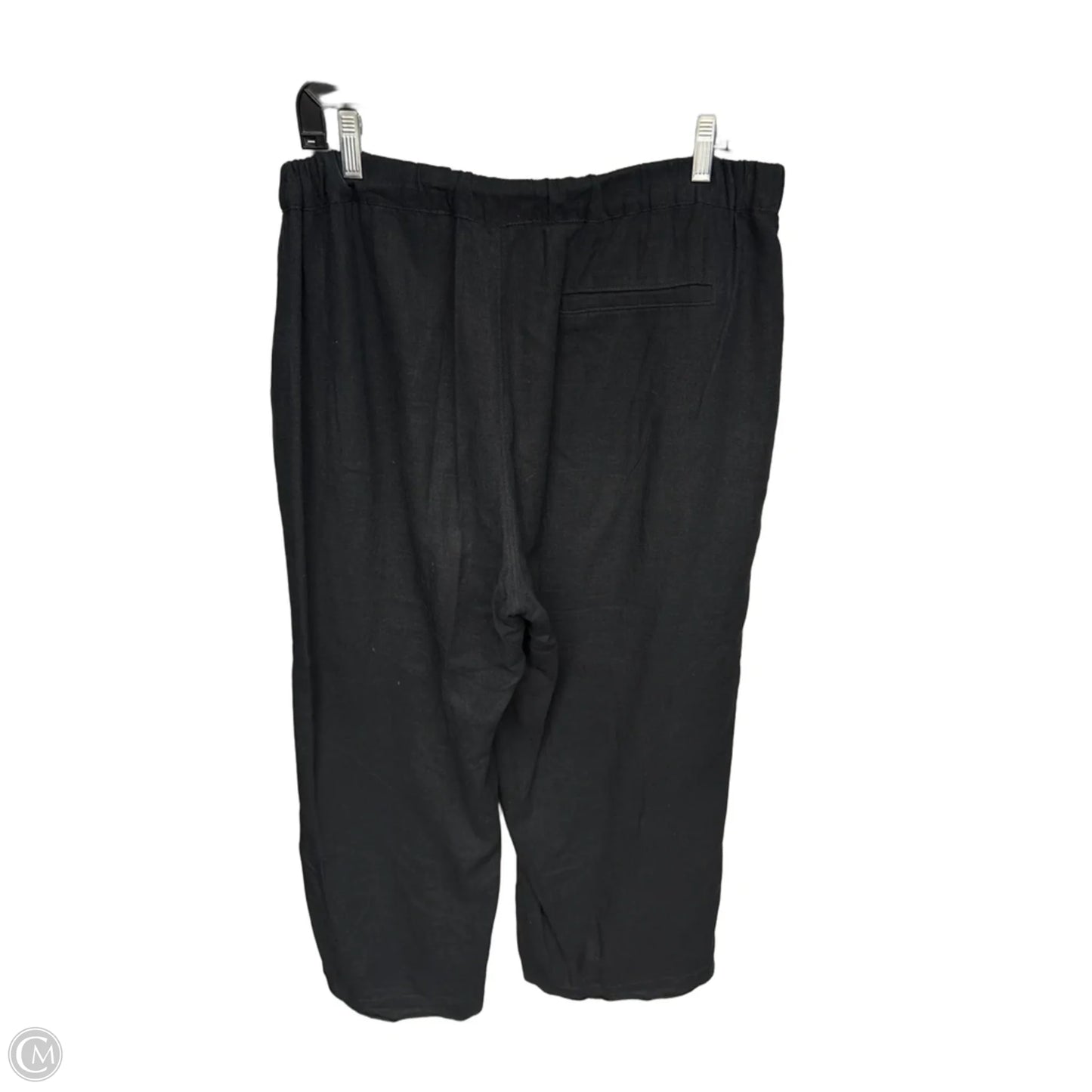 Pants Linen By Caslon In Black, Size: L