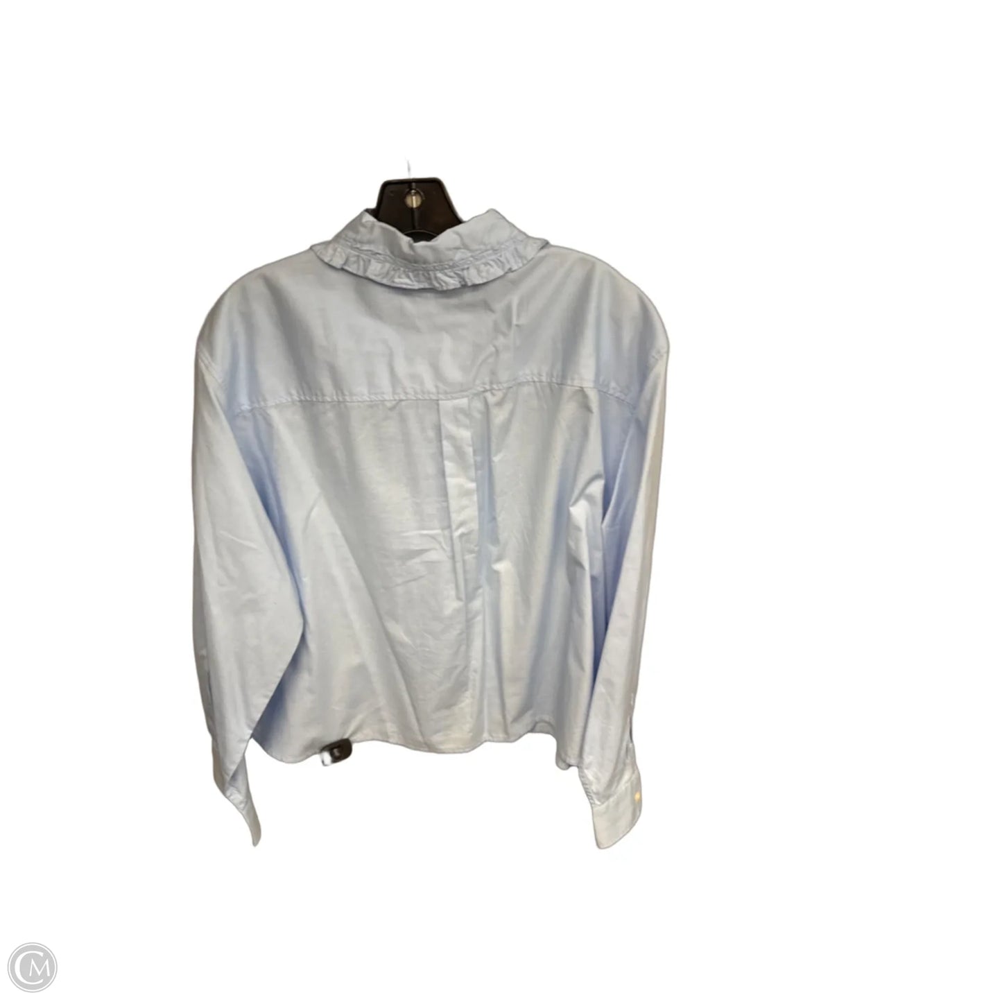 Blouse Long Sleeve By Gap In Blue, Size: Xl