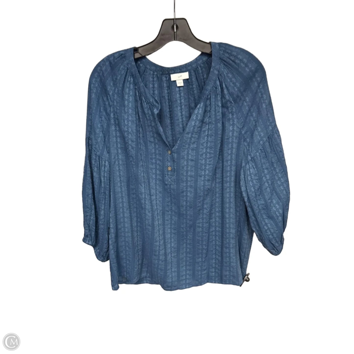 Top Long Sleeve By J. Jill In Blue, Size: M