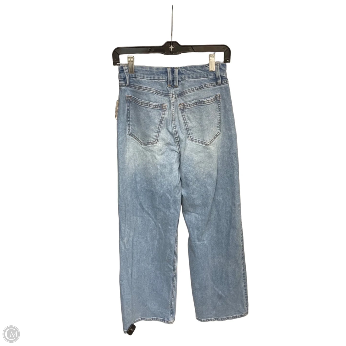 Jeans Straight By Forever 21 In Blue Denim, Size: Xs