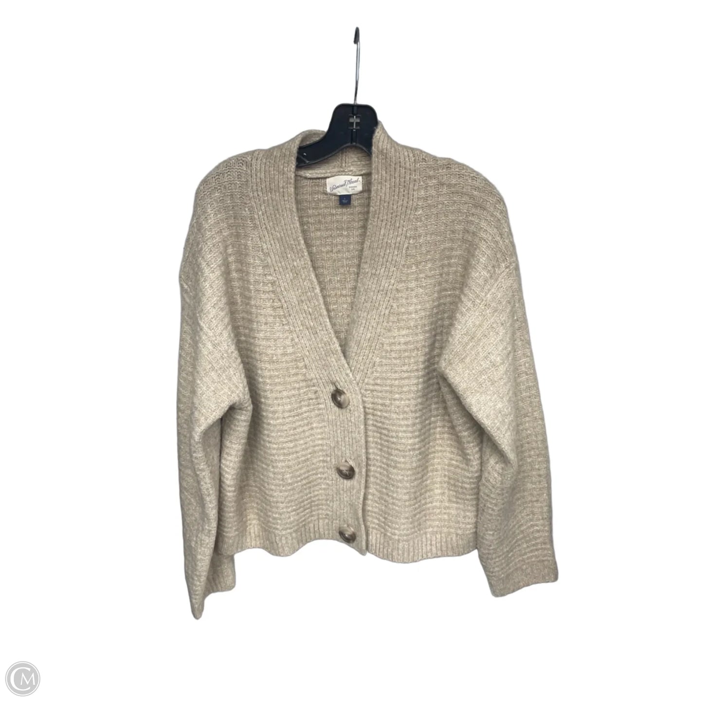 Sweater Cardigan By Universal Thread In Tan, Size: L