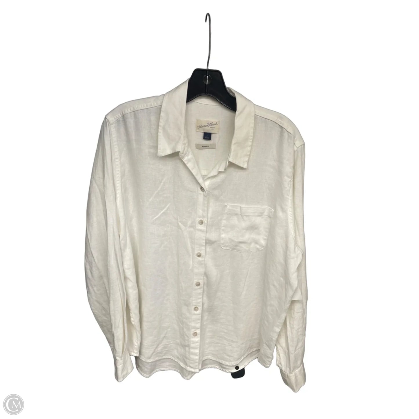 Top Long Sleeve By Universal Thread In Ivory, Size: L