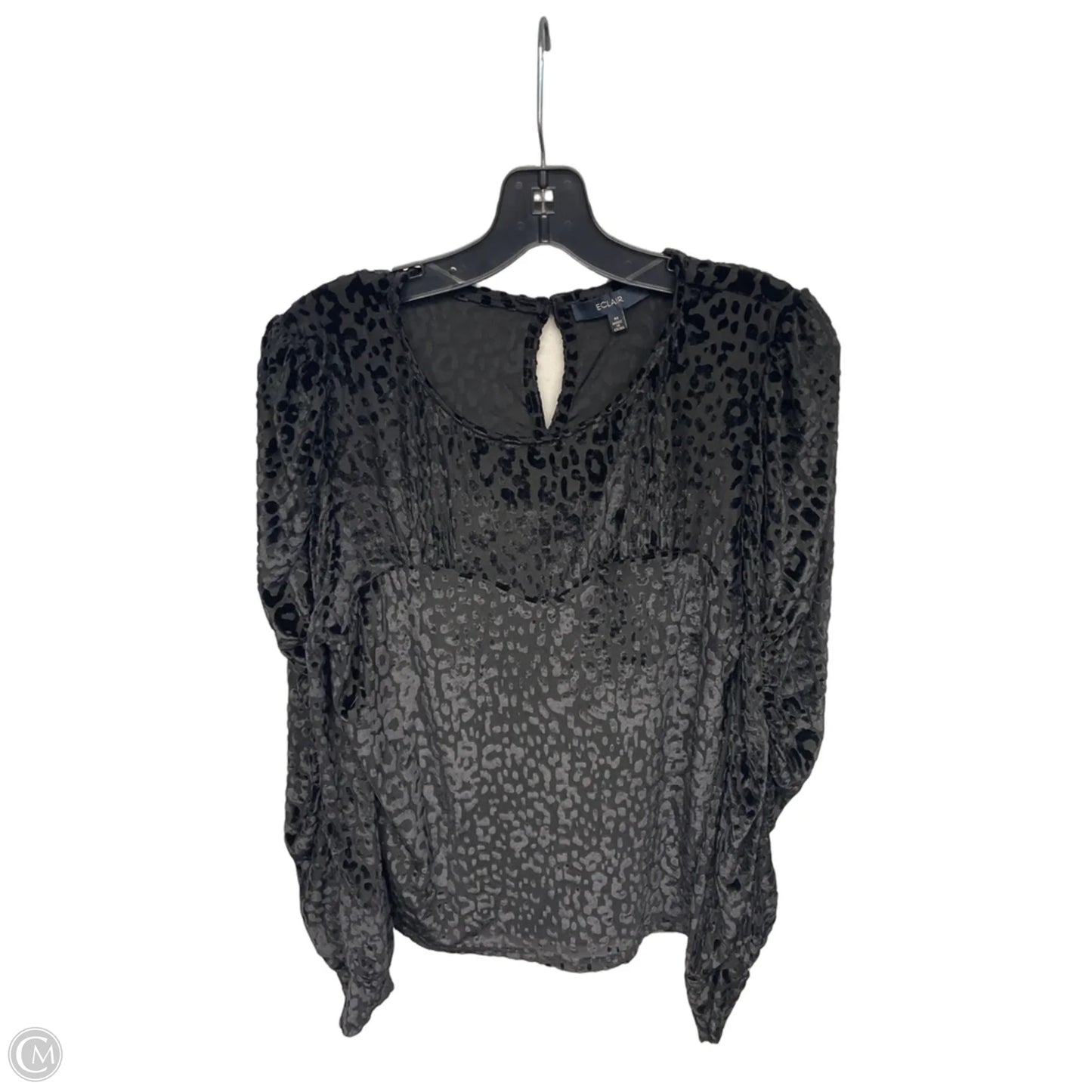 Top Long Sleeve By Clothes Mentor In Black, Size: M
