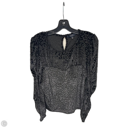 Top Long Sleeve By Clothes Mentor In Black, Size: M