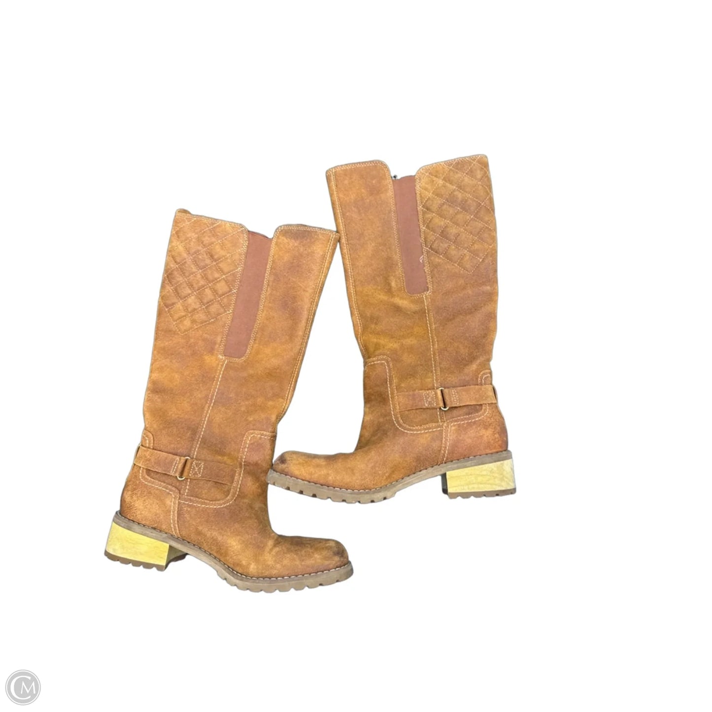 Boots Knee Heels By Timberland In Brown, Size: 8