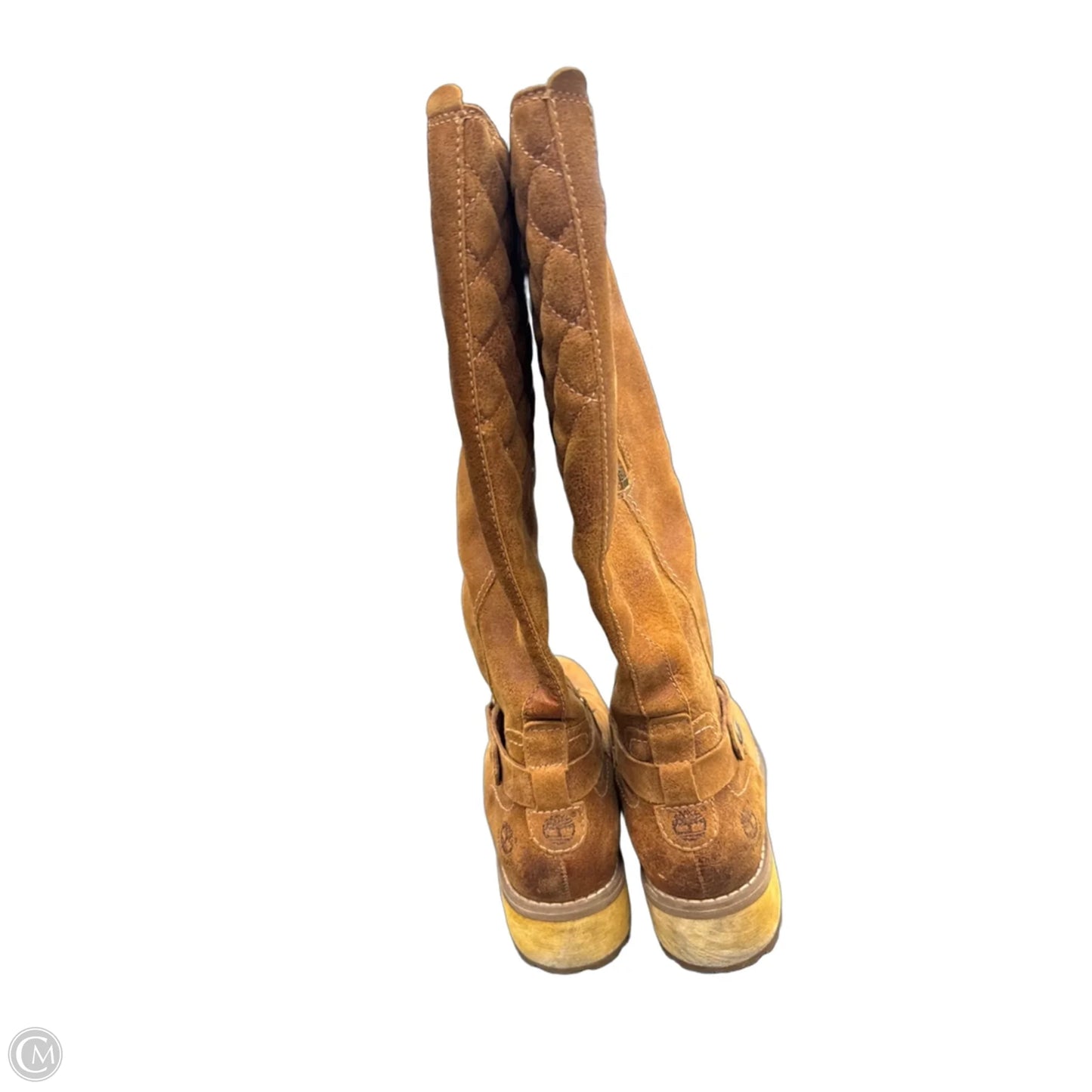 Boots Knee Heels By Timberland In Brown, Size: 8