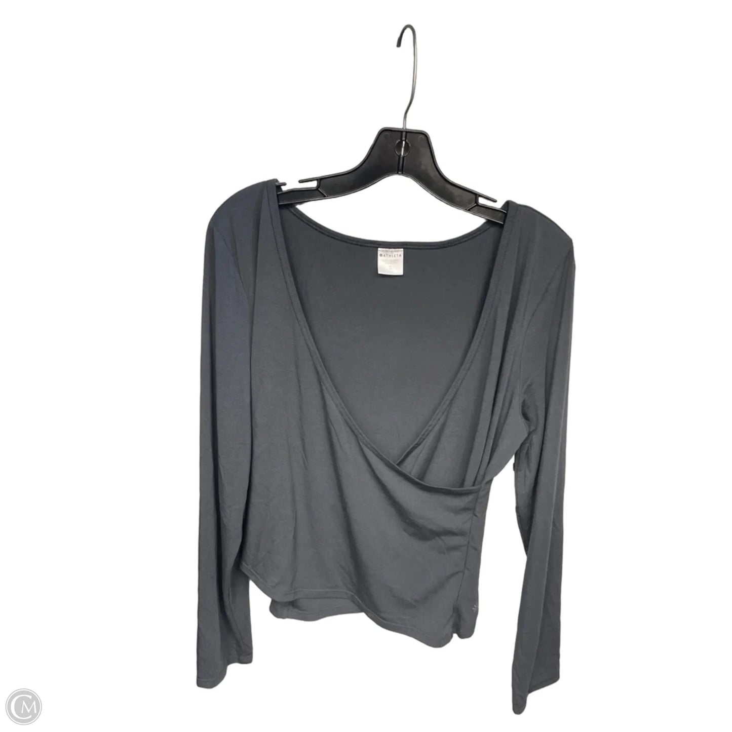 Top Long Sleeve By Athleta In Grey, Size: Xl