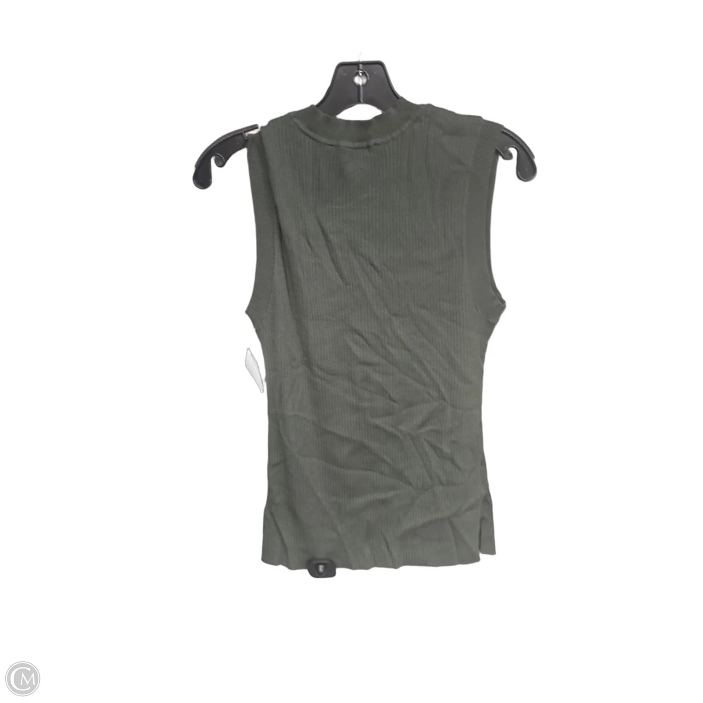 Top Sleeveless By Loft In Green, Size: M