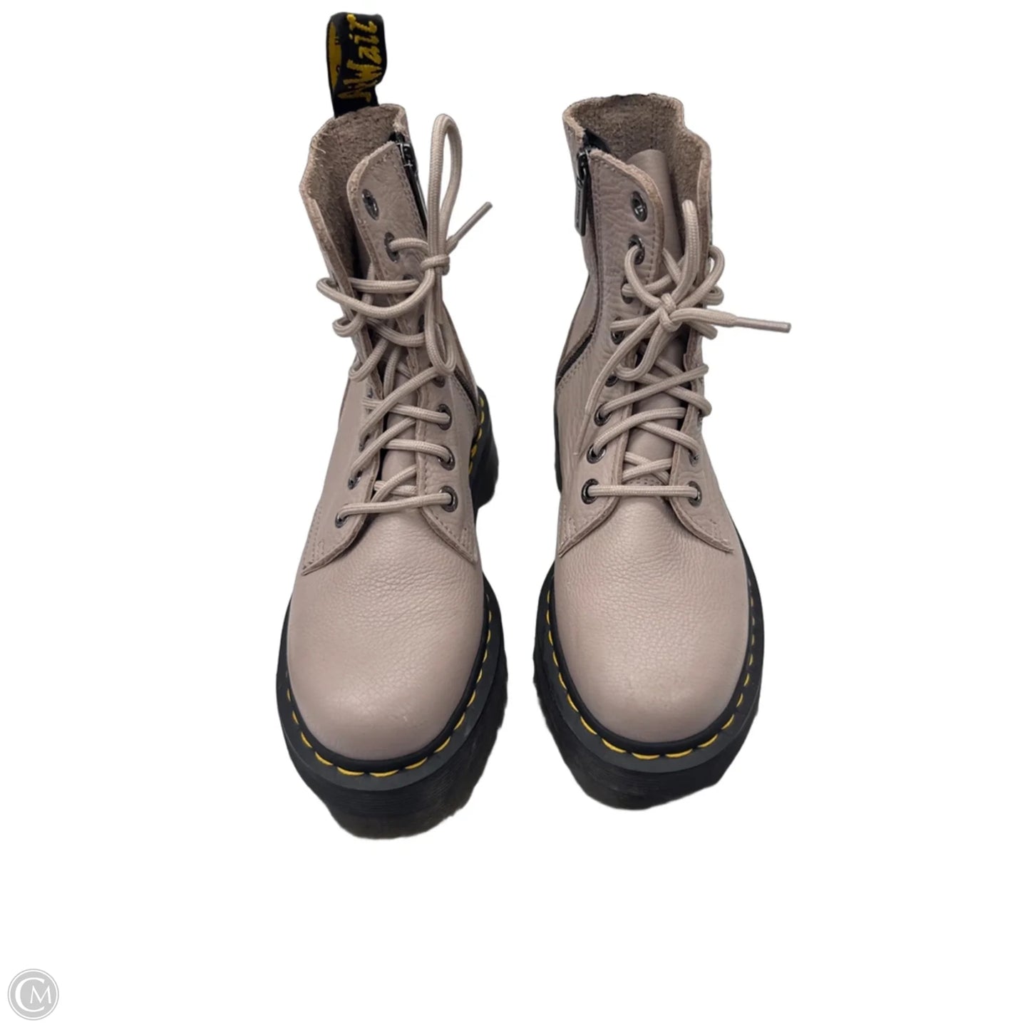 Boots Combat By Dr Martens In Taupe, Size: 7