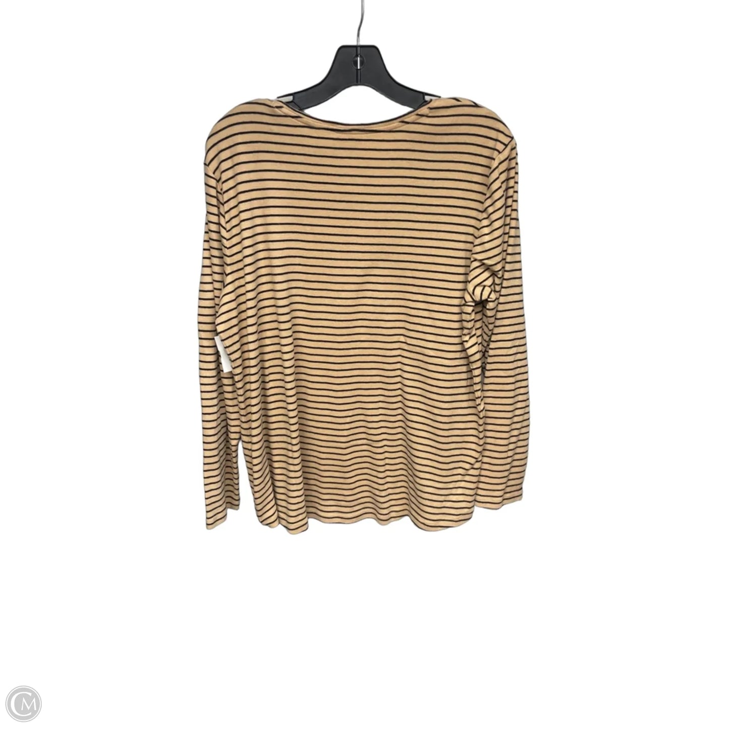 Top Long Sleeve By Chicos In Striped Pattern, Size: Xl