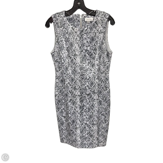 Dress Work By Calvin Klein In Snakeskin Print, Size: 10
