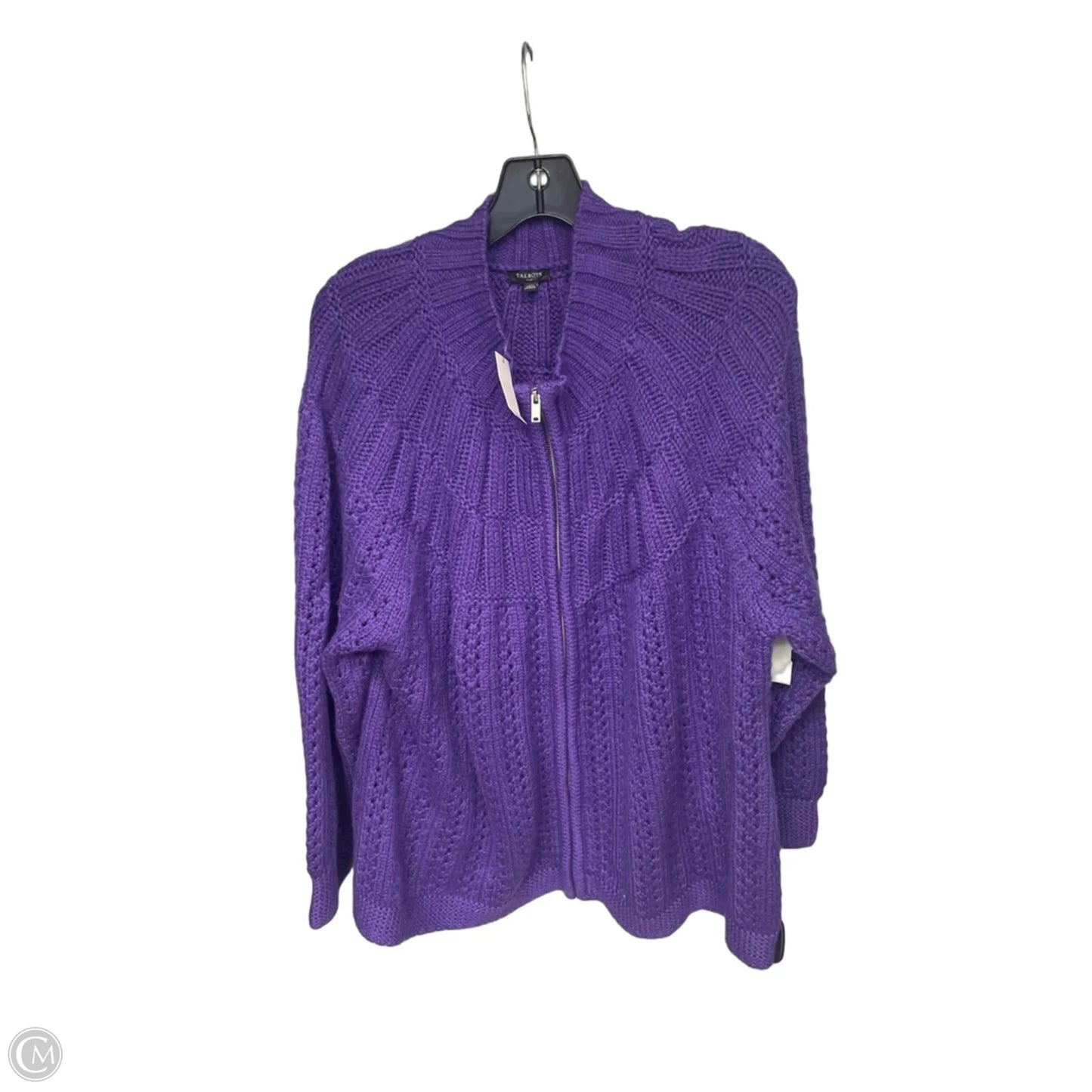 Cardigan By Talbots In Purple, Size: 3x