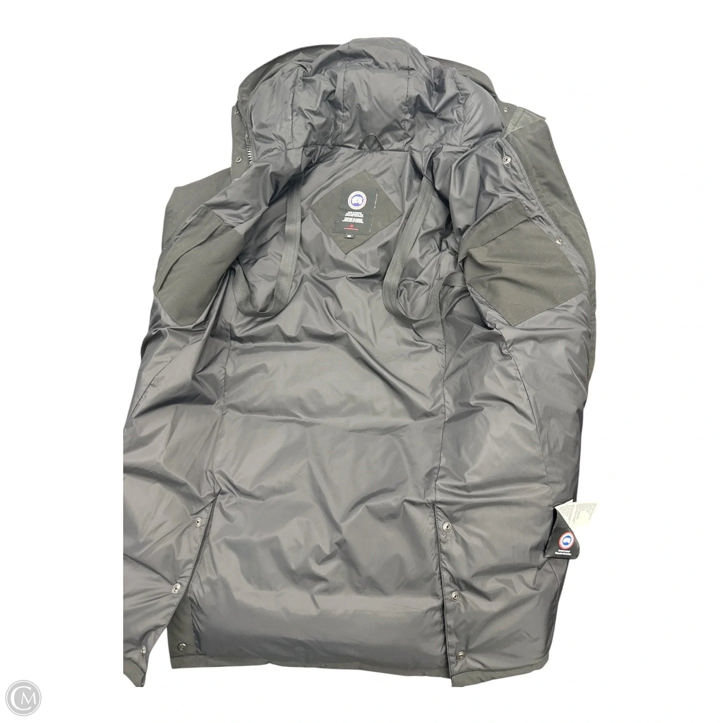 Coat Luxury Designer By Canada Goose In Black, Size: M
