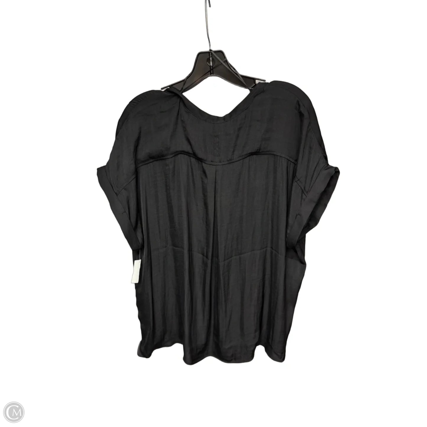 Top Short Sleeve By Maison Damelie In Black, Size: Xl