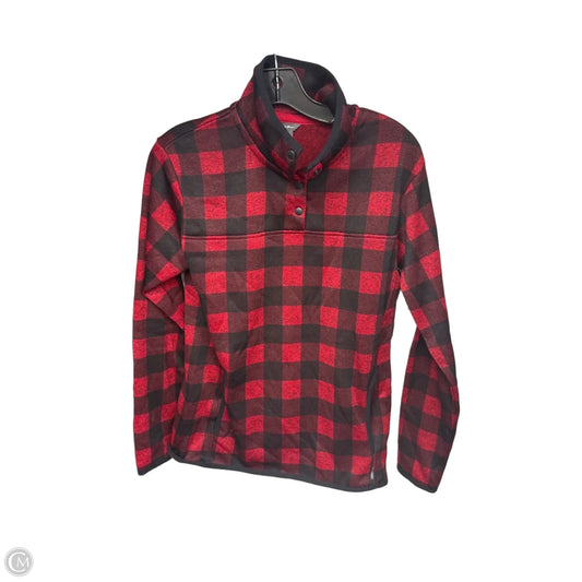 Top Long Sleeve By Eddie Bauer In Plaid Pattern, Size: S