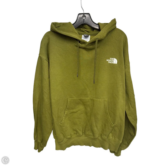 Athletic Sweatshirt Hoodie By The North Face In Green, Size: M