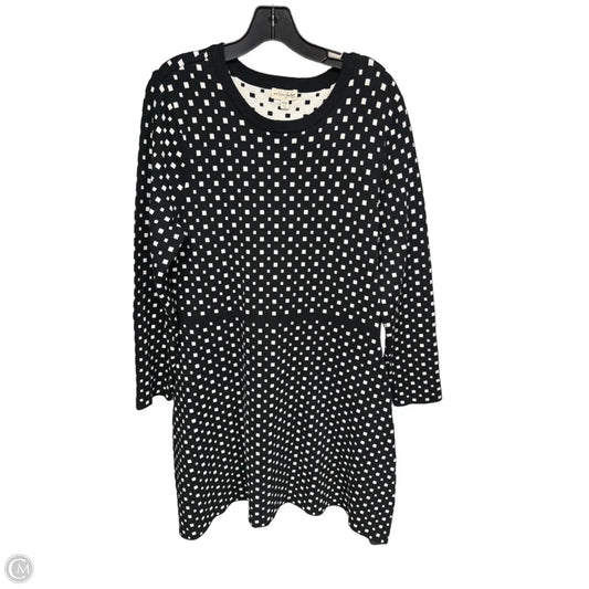 Dress Sweater By Maison Jules In Polkadot Pattern, Size: Xxl