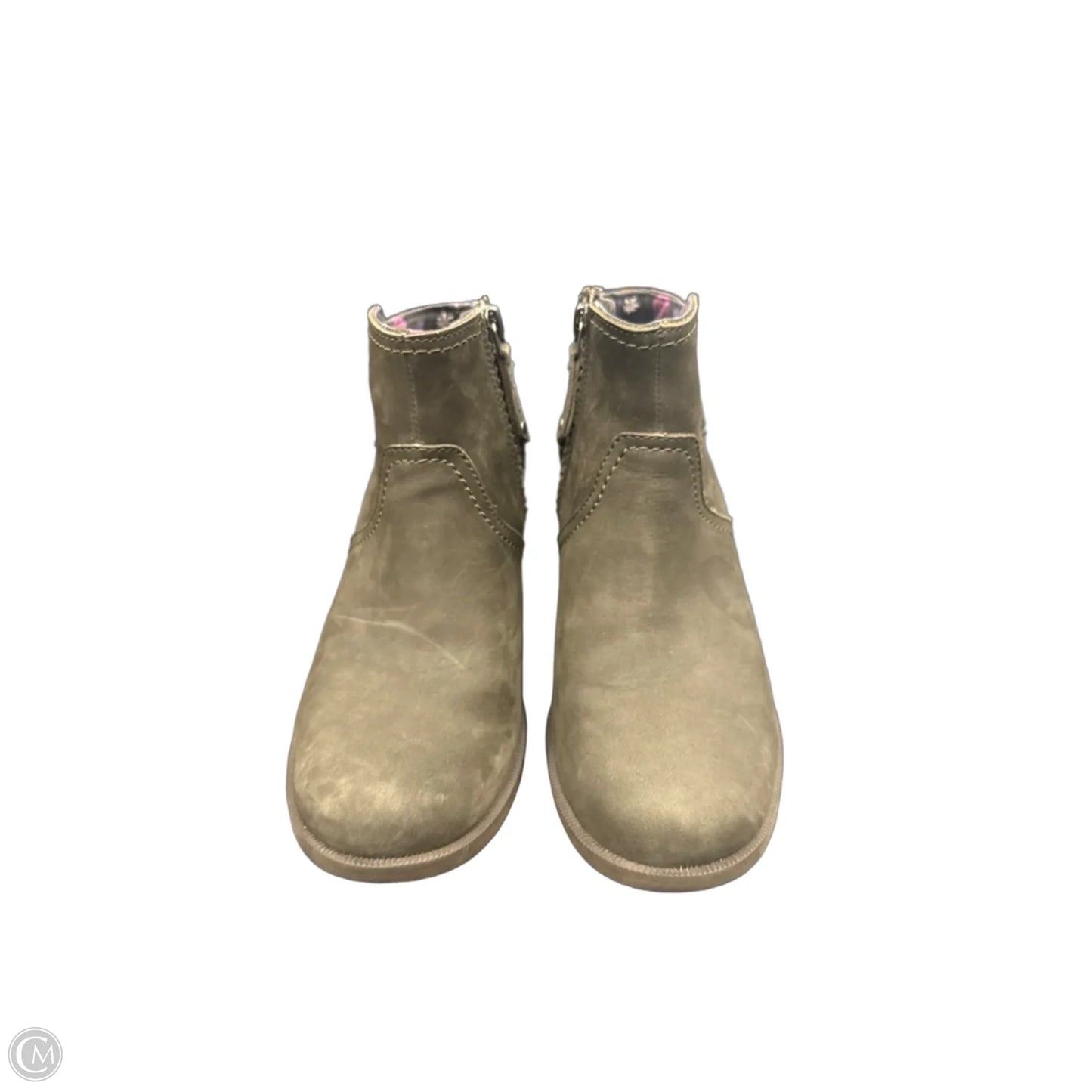 Boots Ankle Heels By Teva In Green, Size: 6.5