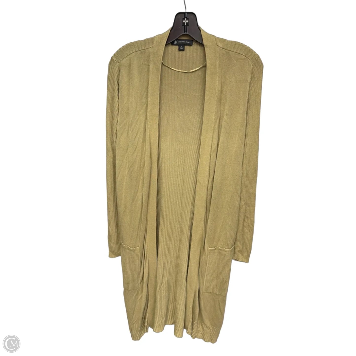 Cardigan By Inc In Green, Size: L