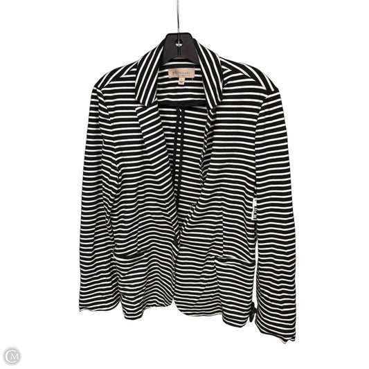 Blazer By Philosophy In Striped Pattern, Size: L