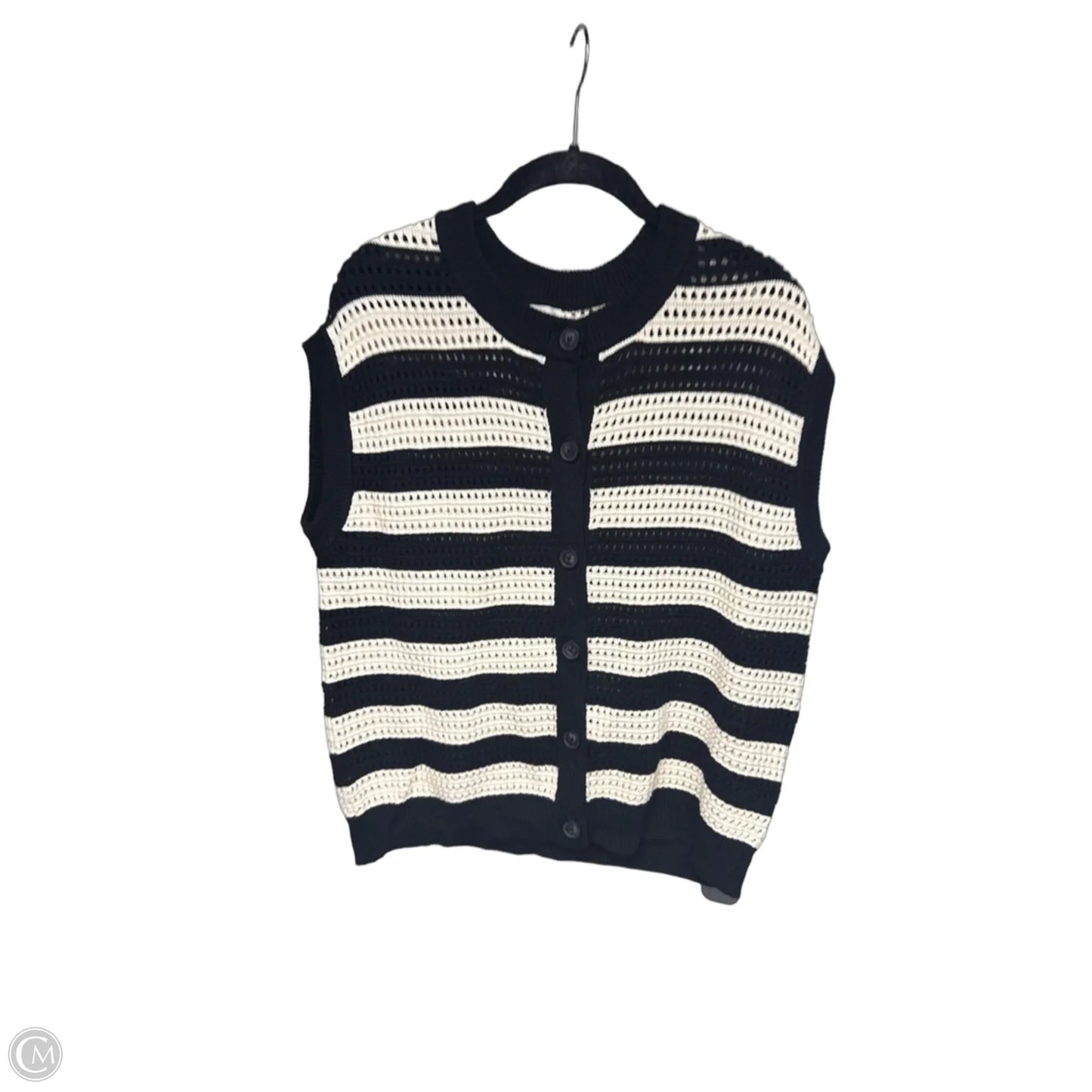 Sweater By Universal Thread In Black & Cream, Size: S