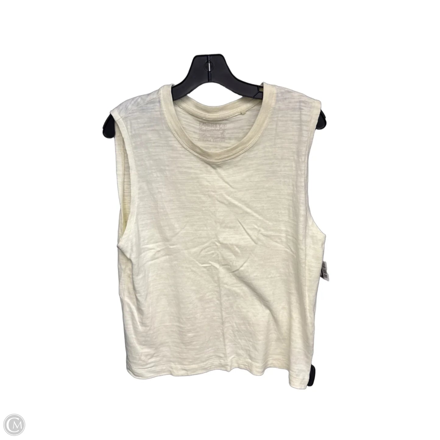 Top Sleeveless By Faherty In Yellow, Size: S