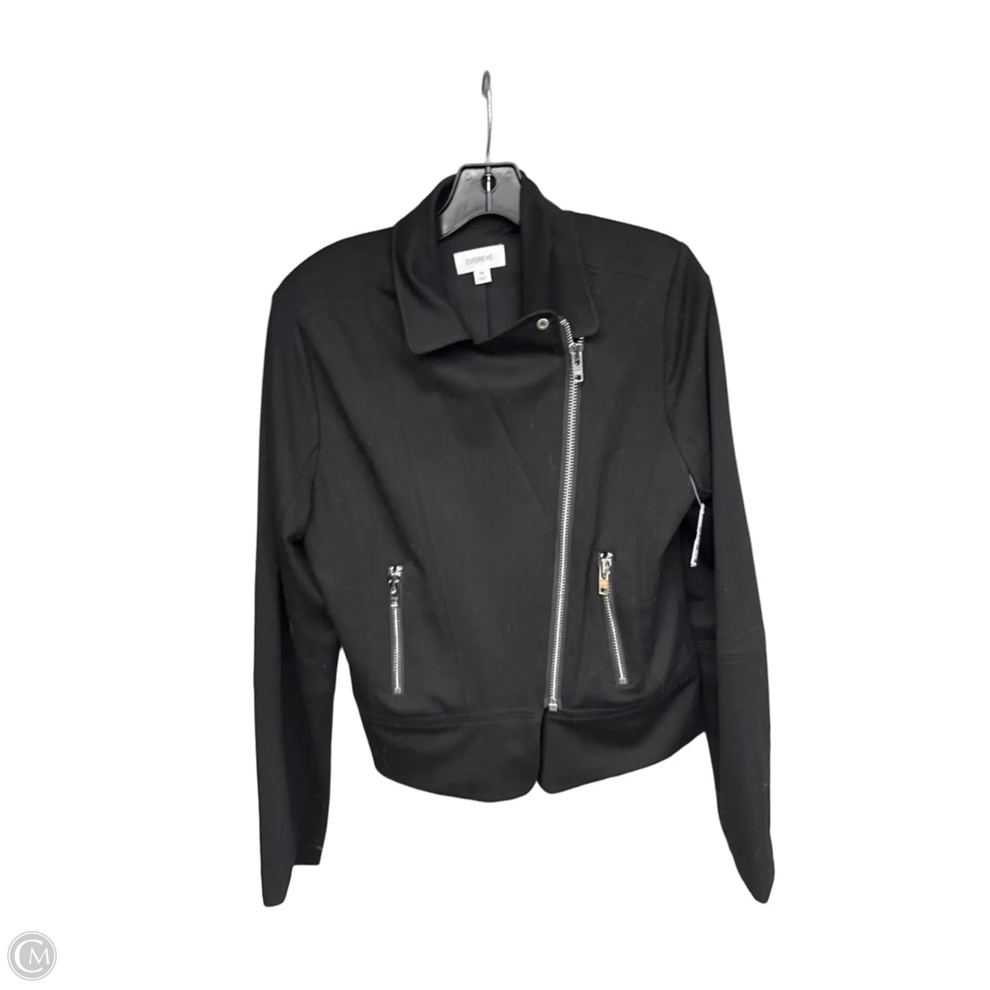 Coat Other By Evereve In Black & Silver, Size: M