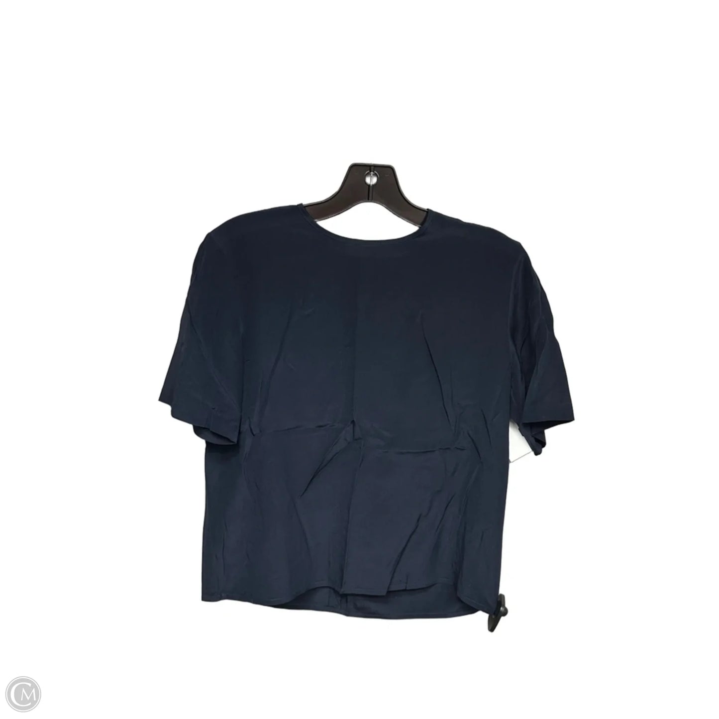 Top Short Sleeve By Talbots In Navy, Size: 2