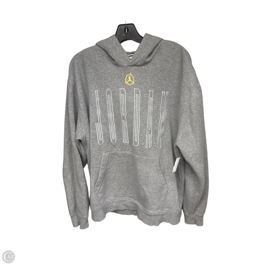 Athletic Sweatshirt Hoodie By Cmc In Grey, Size: L