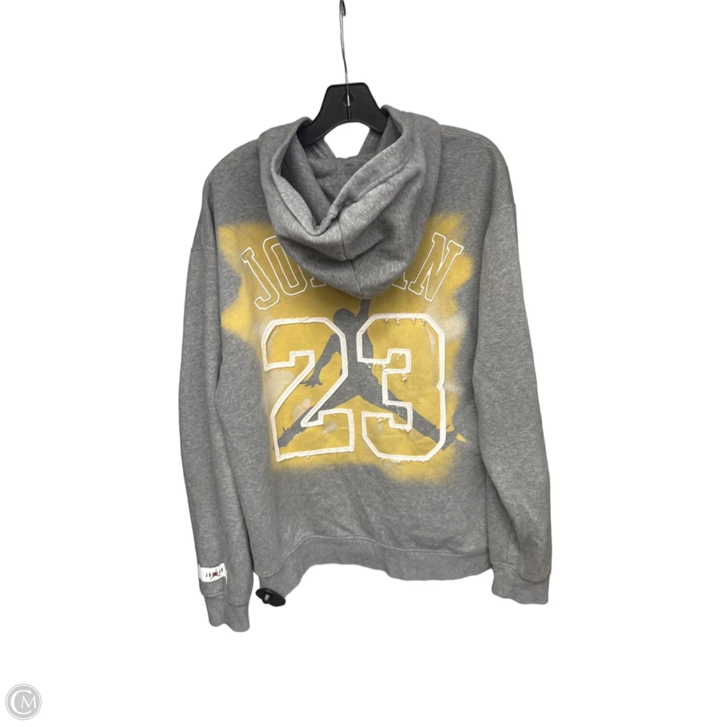 Athletic Sweatshirt Hoodie By Cmc In Grey, Size: L