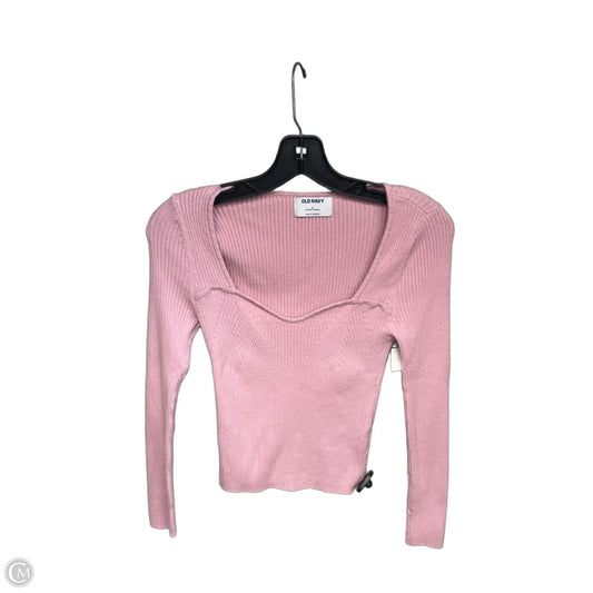 Top Long Sleeve By Old Navy In Pink, Size: S