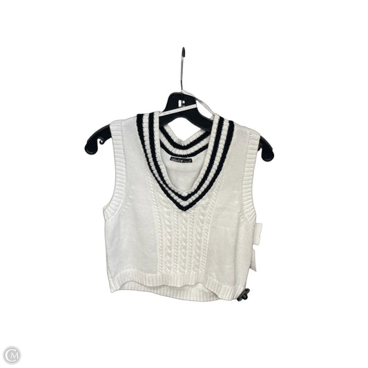 Sweater By Clothes Mentor In Black & White, Size: M