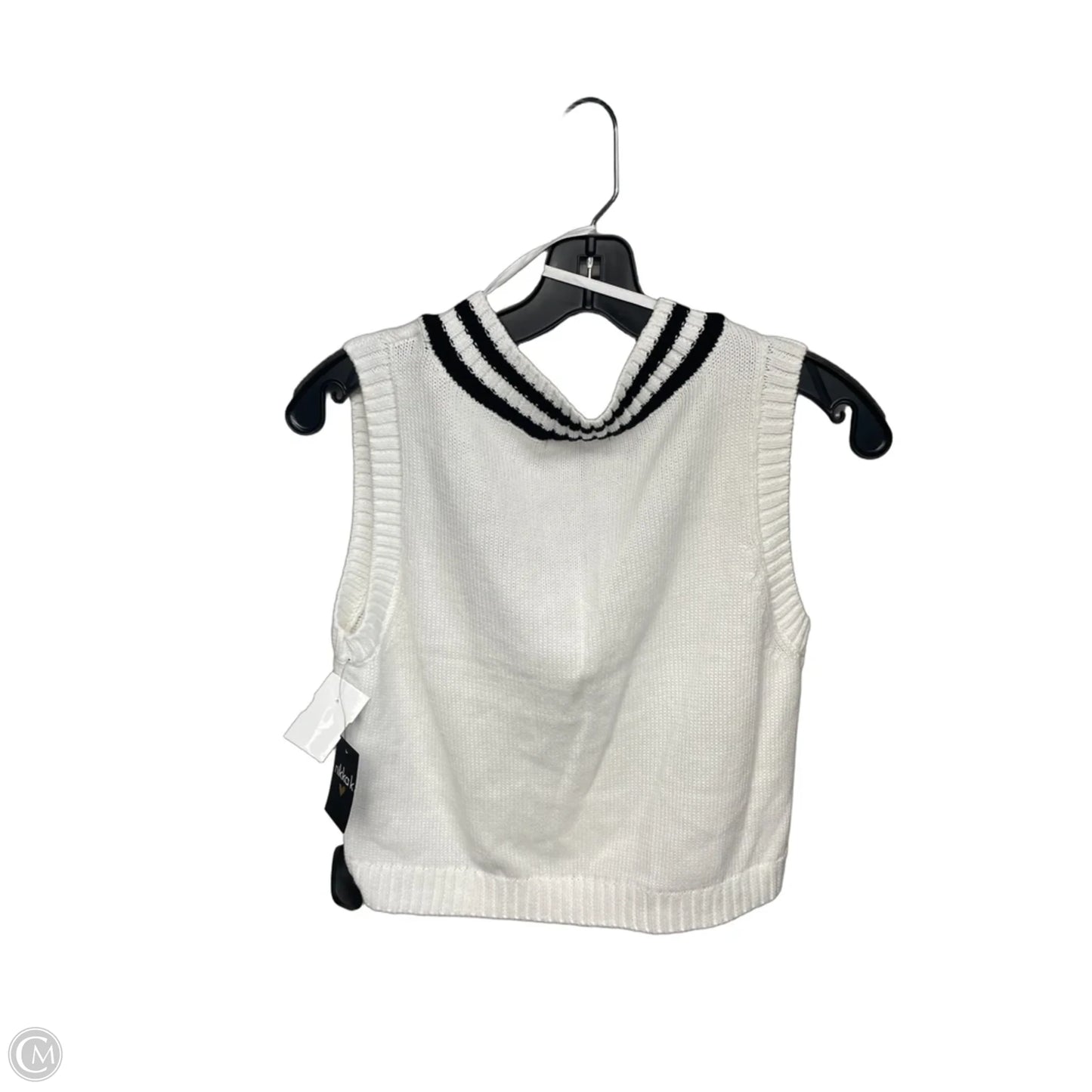 Sweater By Clothes Mentor In Black & White, Size: M