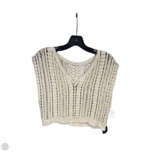 Top Sleeveless By Clothes Mentor In Beige, Size: S
