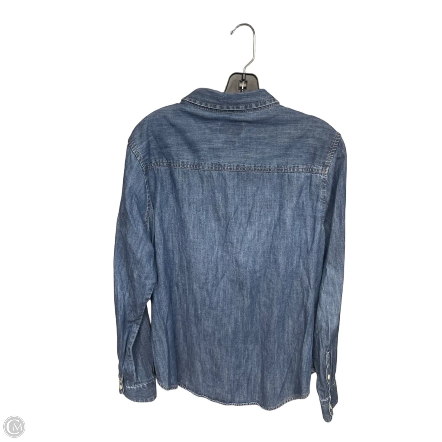 Top Long Sleeve By Universal Thread In Blue Denim, Size: Xl