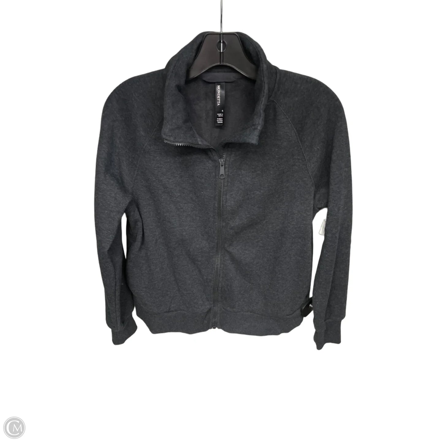 Athletic Jacket By Mondetta In Grey, Size: S