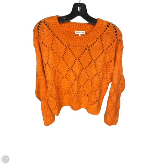Sweater By Moon River In Orange, Size: M