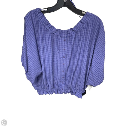 Top Short Sleeve By Maeve In Purple, Size: M