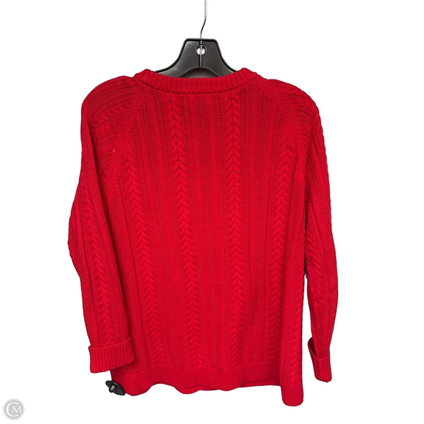 Sweater By Lands End In Red, Size: Lp