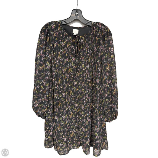 Dress Casual Midi By A New Day In Black & Pink, Size: Xs