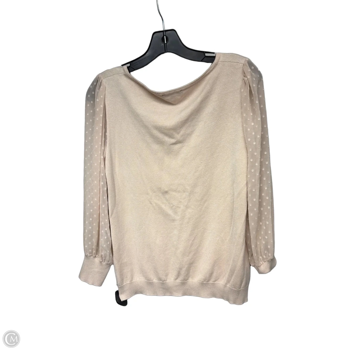 Top Long Sleeve By Adrianna Papell In Beige, Size: S