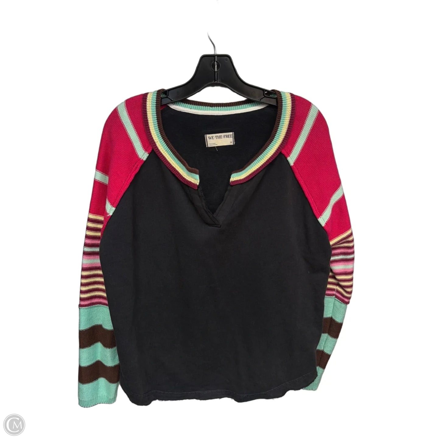 Sweater By We The Free In Black & Pink, Size: M