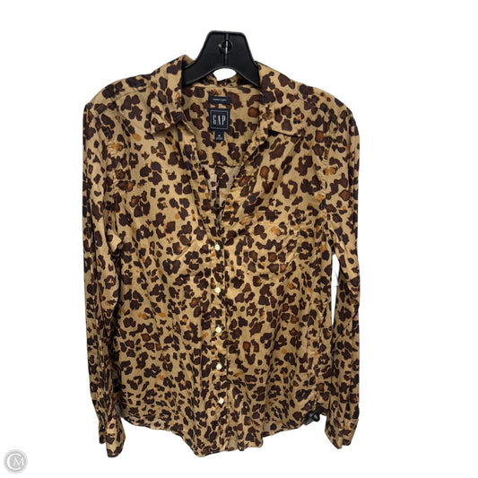 Top Long Sleeve By Gap In Animal Print, Size: M