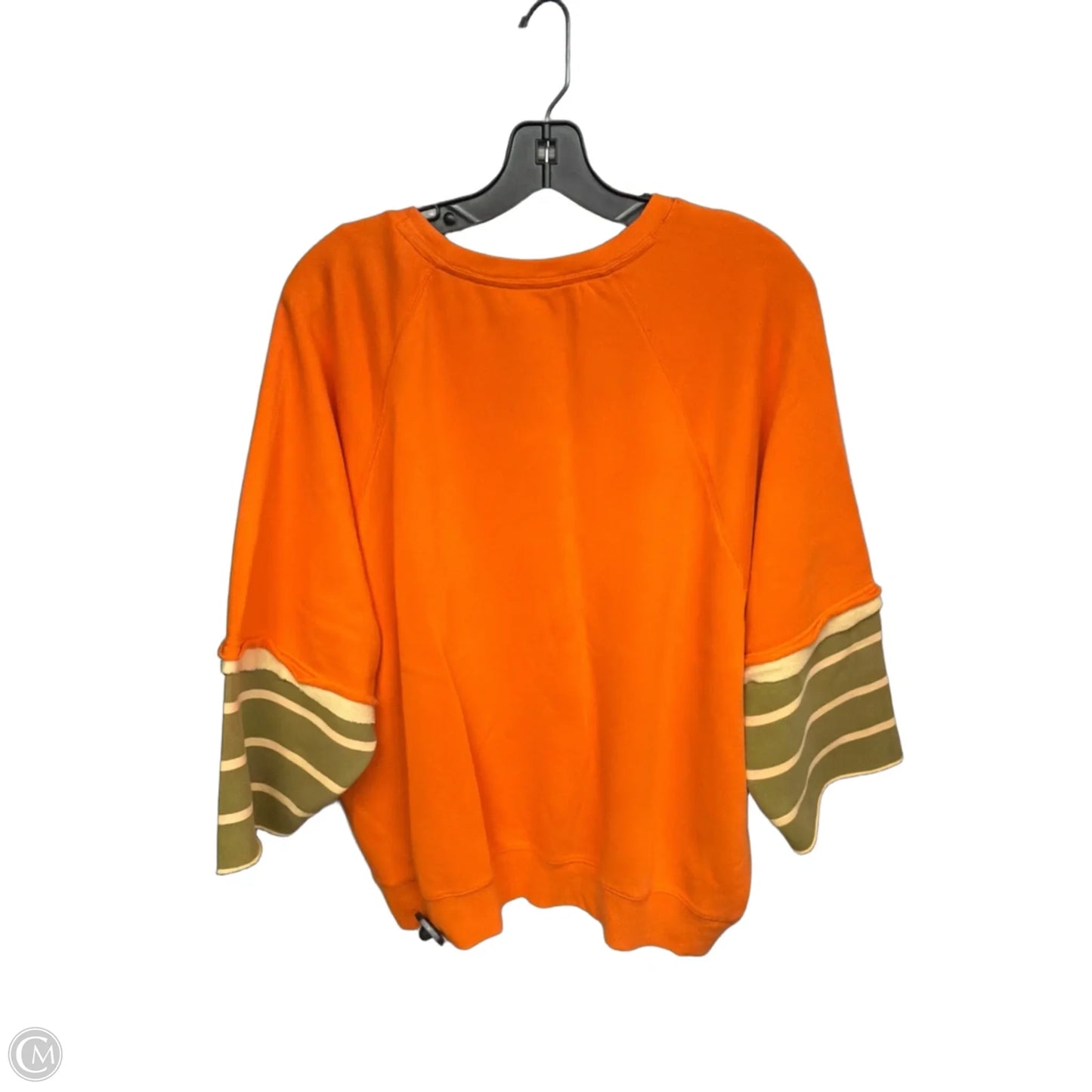 Sweater By Free People In Green & Orange, Size: L