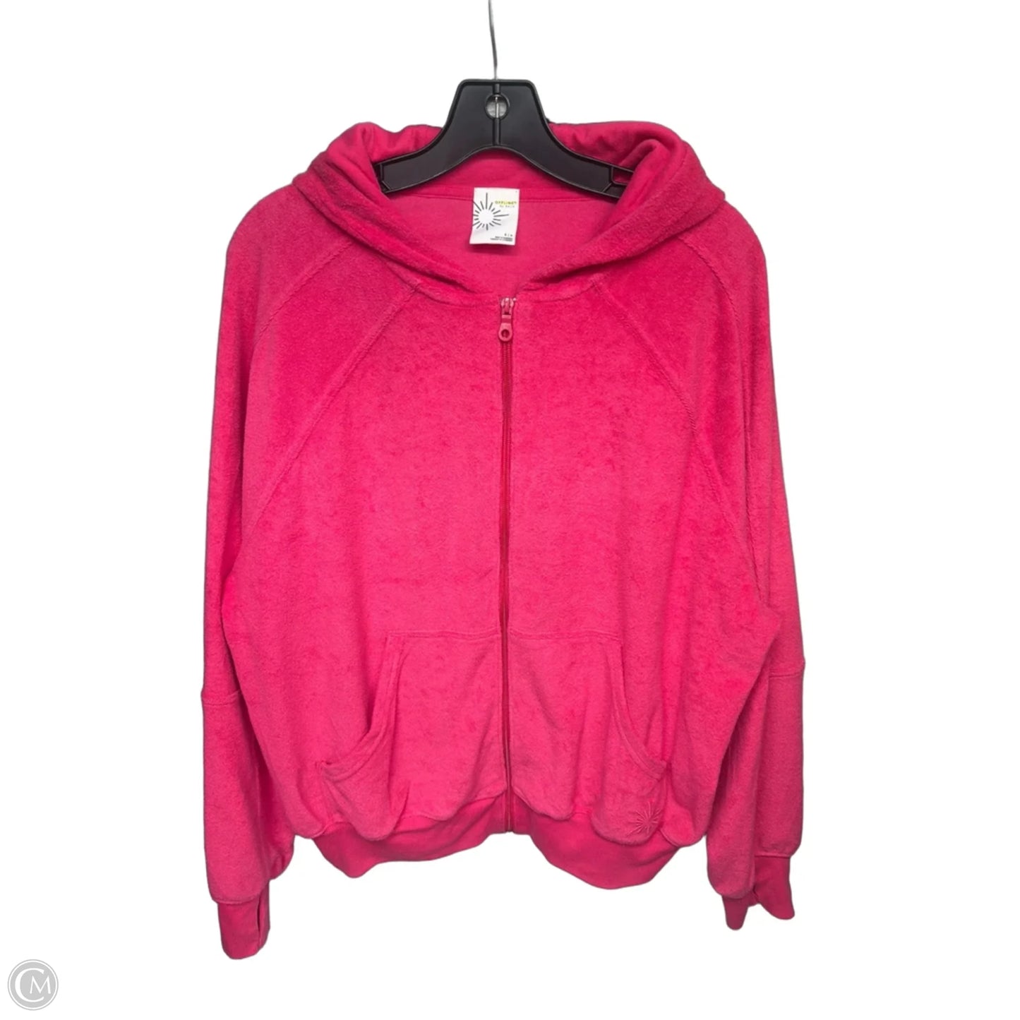 Athletic Jacket By Offline In Pink, Size: S