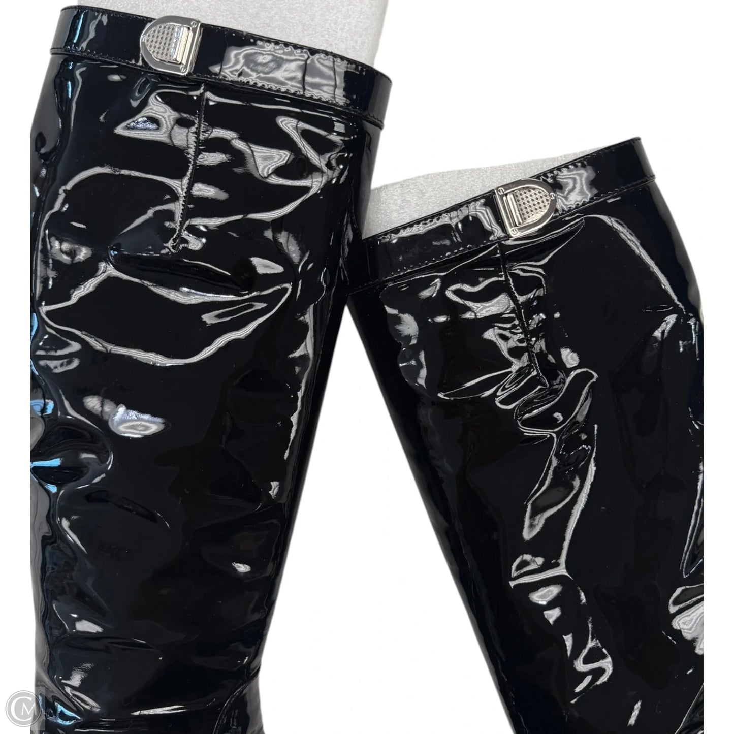 Boots Luxury Designer By Dior In Black, Size: