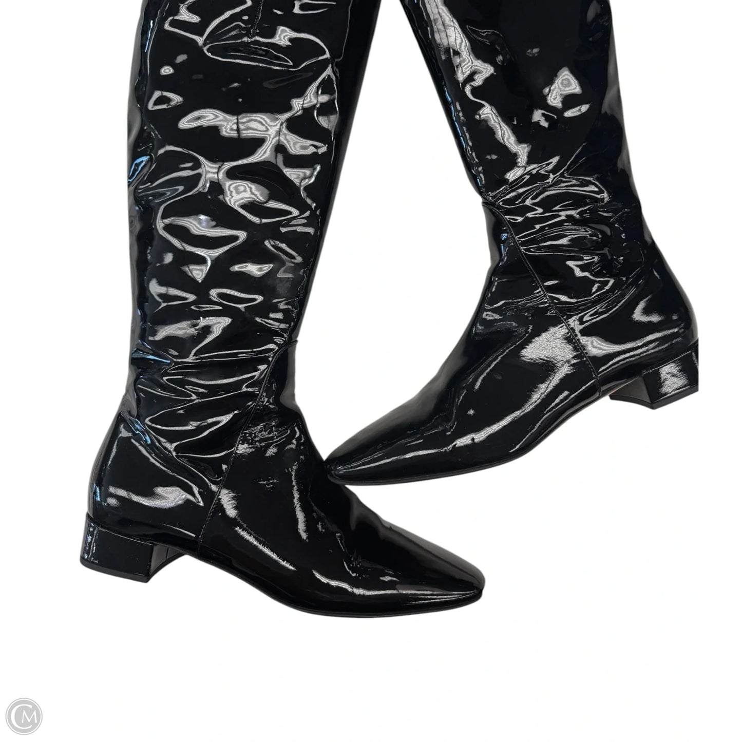 Boots Luxury Designer By Dior In Black, Size: