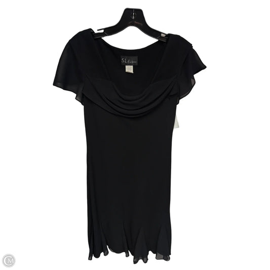 Dress Party Midi By Sl Fashions In Black, Size: 8