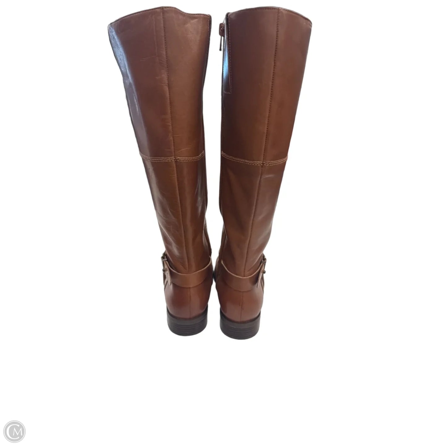 Boots Knee Flats By Nine West In Brown, Size: 7.5